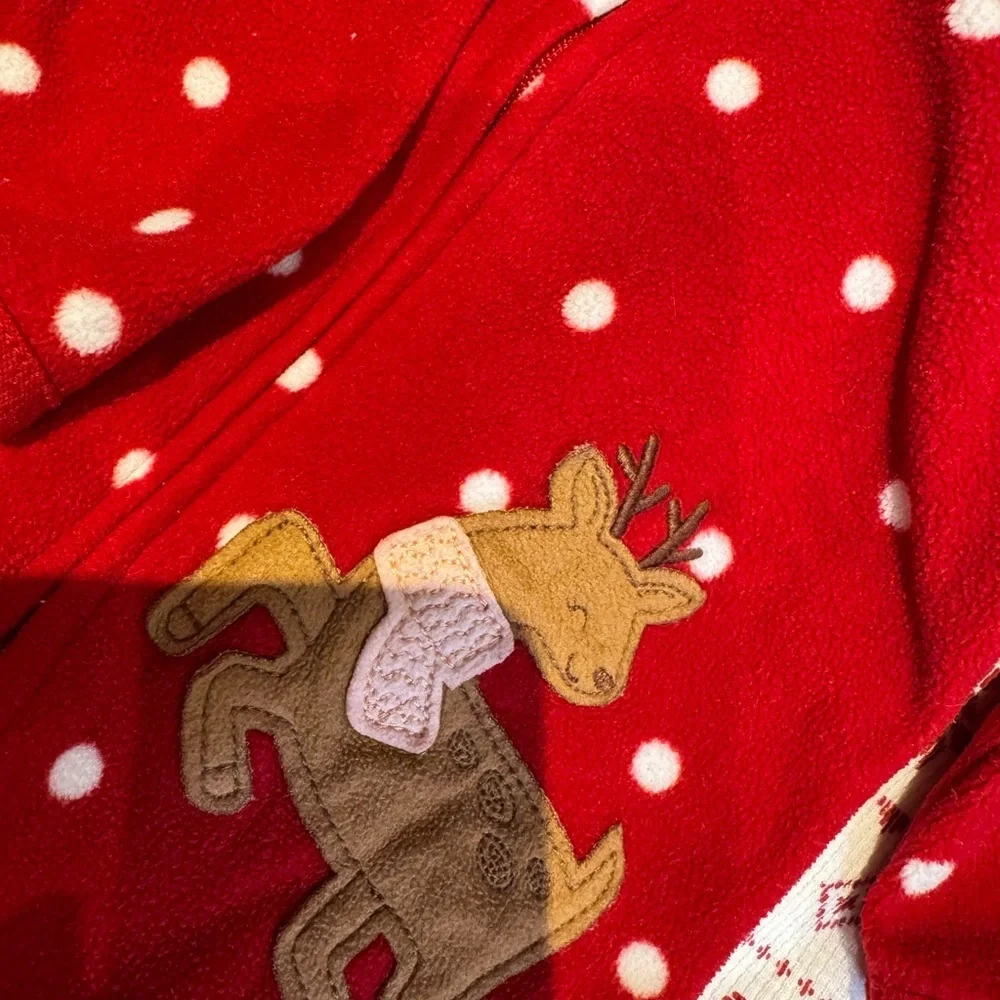 Child of Mine Red and White Holiday Onesies - Picture 2 of 7